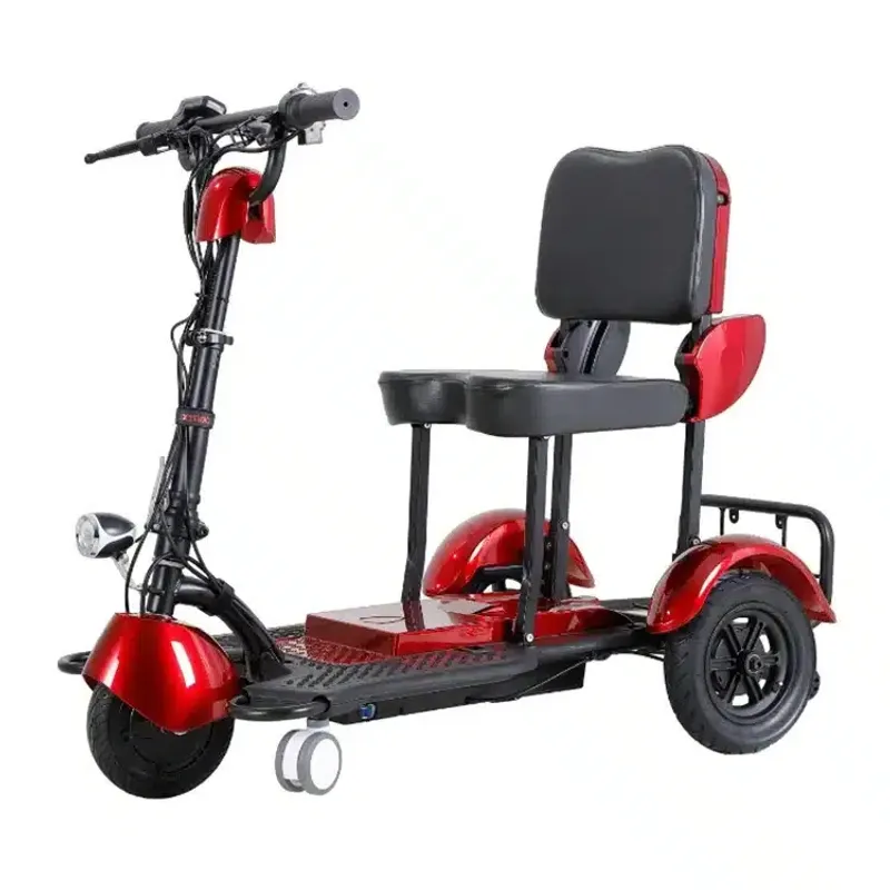 Folding mobility scooters